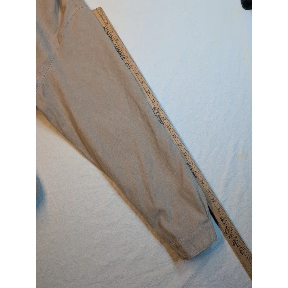Vintage Bugatti‎ Size 40R Beige Car Coat Jacket Softshell Fabric Outer Shell